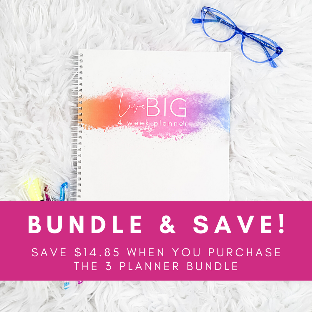 BUNDLE & SAVE:  Quarterly Bundle with 3 Planners